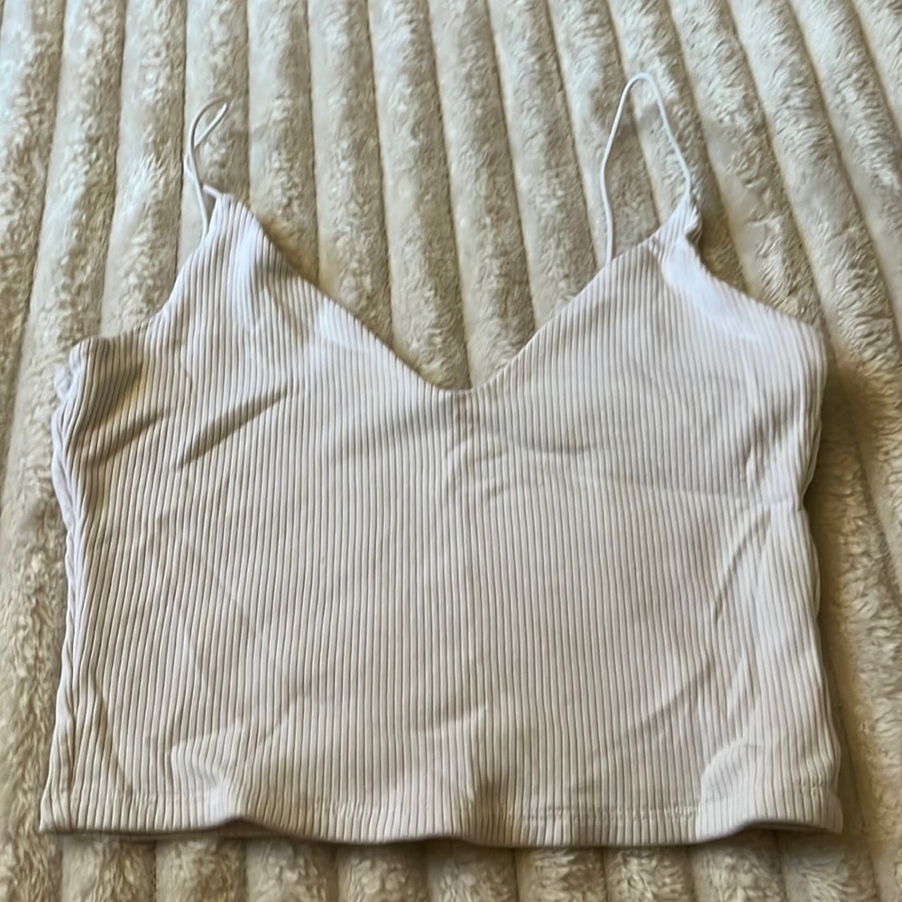 Garage white tank top